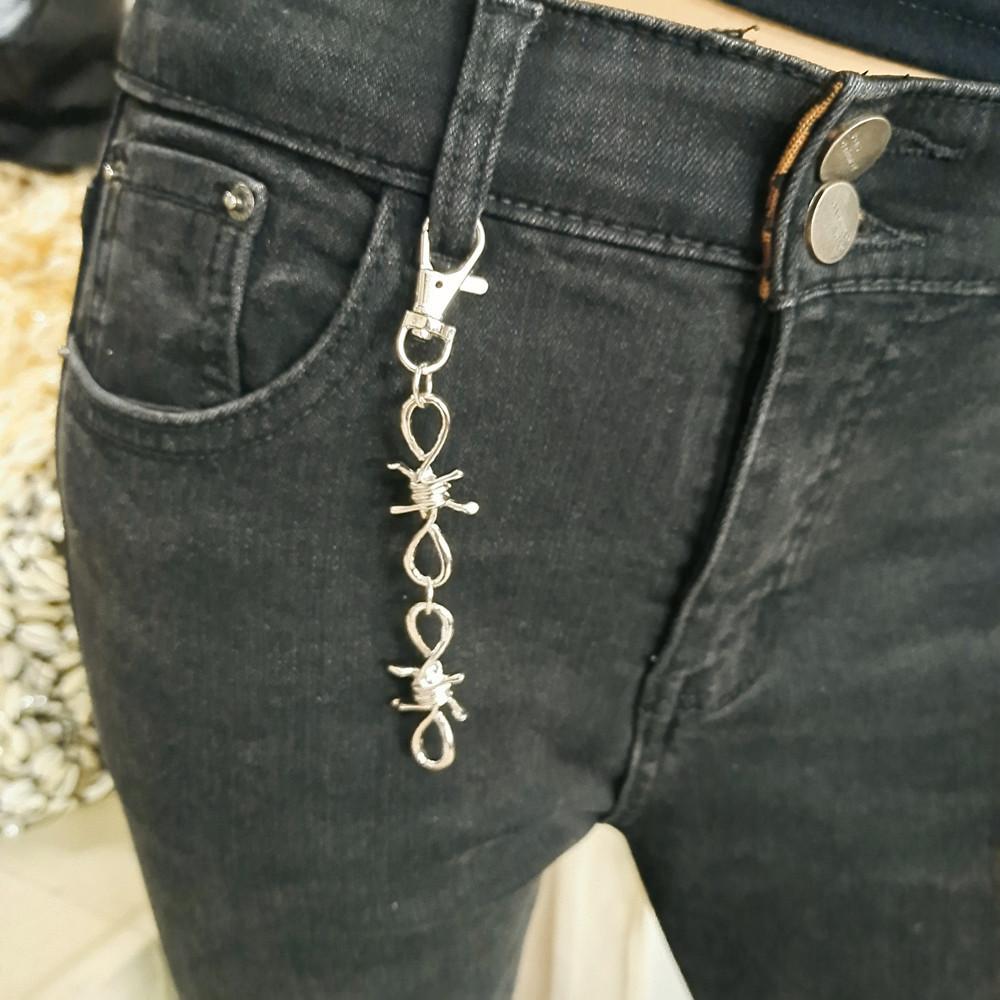 Jewelry direct supply clothing accessories pendant body with simple hundred bags hanging chain and pants chain