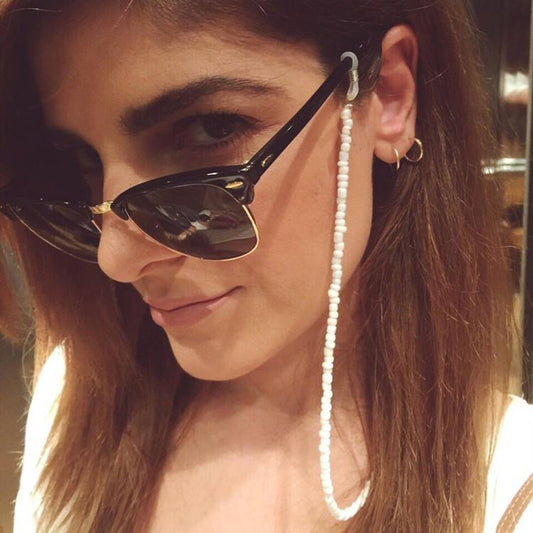 Fashionable bohemian beach bead chain anti-off and anti-lost glasses chain