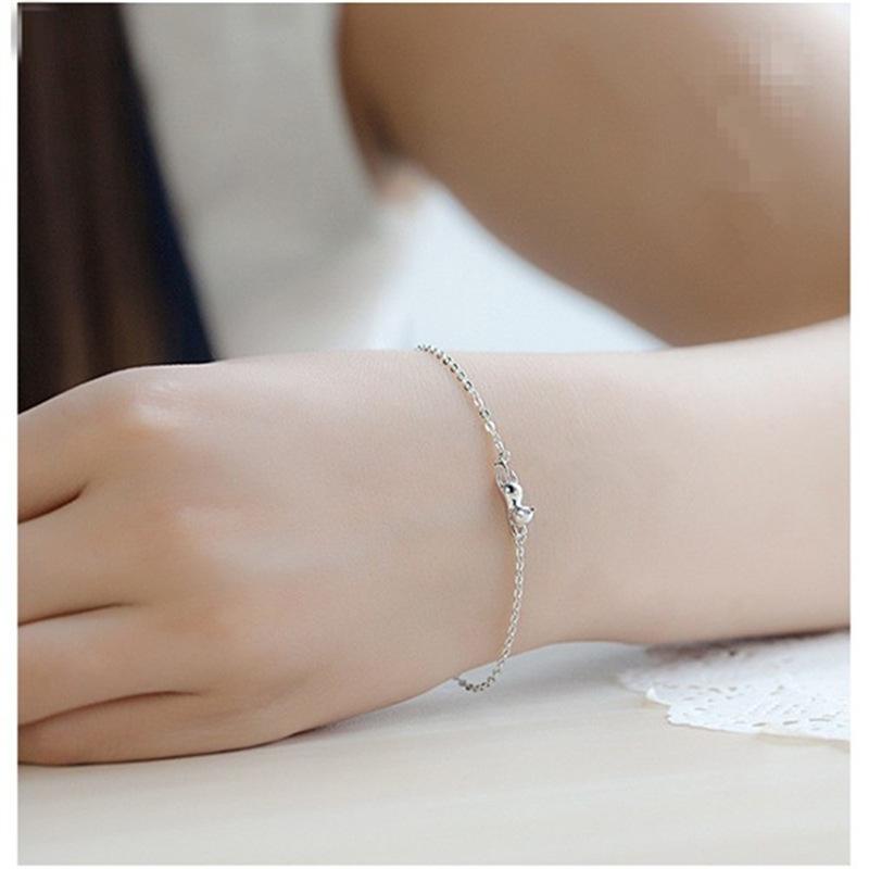 Small Animal Bracelet Exquisite Minimalist Hanging Cat Bracelet Simple Hanging Cat Bracelet