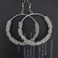Exaggerated personality hollow single-ring bamboo spring large hoop earrings versatile hoop earrings earrings for women