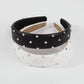 F4476 creative leather hair hoop ironing diamond wide edge fashion retro high skull top Mori girl head hoop hairpin