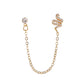Long earrings Geometric U-shaped ear clip Moon snake earrings Non-mainstream one-piece earrings