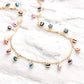 Explosive style dripping oil color necklace fashion personality devil's eye collarbone chain handmade chain necklace female