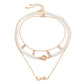 Jewelry Retro Mix and Match Imitation Pearl Chain Necklace Inlaid Rhinestone Letter Star Stacked Necklace Women