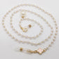 Simple four-leaf clover pearl glasses chain mask chain hanging chain non-slip anti-glasses sunglasses decorative pendant