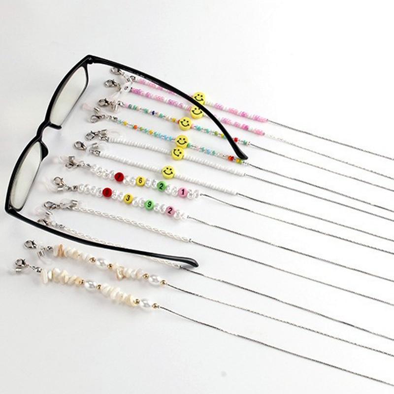 ins glasses chain gravel imitation pearl non-slip mask lanyard trend niche design mask chain
