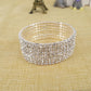 Claw Chain Bracelet Boutique Hand Jewelry 7 Rows Flash Diamond Elastic Alloy Bracelet Bracelet