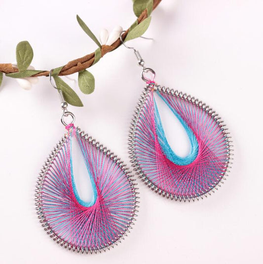 Popular Jewelry Silk Thread Handwoven Bohemian Earrings Famous Earrings