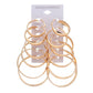 Jewelry earrings 6 pairs of suits Personalized hoop earrings combination One card sells 12 pieces of earrings