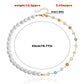 Jewelry ins splicing imitation pearl painted drip glaze flower pendant female niche high-end necklace light luxury