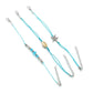 Anklet Creative Bohemian Starfish Shell Blue Bead Anklet Set Three-piece Set