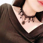 Exaggerated Lace Necklace Explosive Style Handmade Lace Necklace Tassel Pendant Clavicle Chain Female