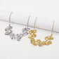N1854 jewelry creative personality temperament metal necklace ZA leaves exaggerated personality necklace