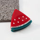 F4332 Light Luxury Cute Fruit Series Shark Clip Summer Cherry Watermelon Strawberry Color Diamond Fun Hair Clip
