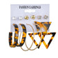 Accessories Creative Triangle Geometric Leopard Earrings Earrings Set Ornament