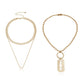 Fashion street shooting hip-hop blade multi-layer necklace fashion jewelry ball chain lock necklace