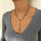 N8753 Chain Tassel Necklace Female Claw Chain Stitching Personality Simple Back Chain Niche Temperament Y-shaped Necklace