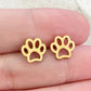 Cute cat footprint earrings ladies simple animal trinkets personalized bear paw dog paw earrings