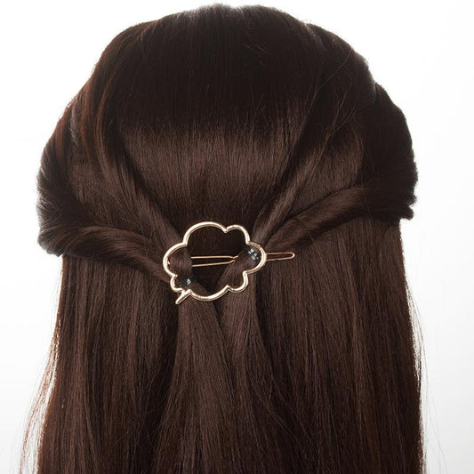 Cloud Hollow Glossy Hair Clip Side Clip Cartoon Hair Accessories