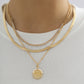 Jewelry Metal Hip-Hop Snake Bone Chain Necklace Simple Diamond-studded Pearl Alphabet Tag Necklace