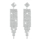 E1738 Jewelry Long Rhinestone Tassel Exaggerated Earrings Personality Temperament Internet Celebrity Earrings Female