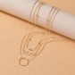 Fashion Letter LUCKY Pendant Necklace Simple Multilayer Necklace Accessories