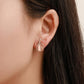 Jewelry Set Small Fresh Crystal Opal Bridal Set Necklace Earrings Simple Two-piece Set
