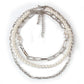 Fashionable retro multi-layer socket whip chain necklace trend multi-layer heterosexual pearl necklace three-piece set