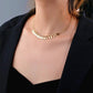 Fashion Round Iron Clavicle Chain Necklace Jewelry