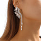 E1183 Niche tassel rhinestone temperament earrings personality claw chain cold dinner party earrings women