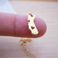 USA Map Necklace USA California Clavicle Necklace