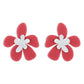 1661 Small Fresh Flower Stud Earrings Acrylic Plate Fashion Contrasting Color Earrings Casual Holiday Earrings