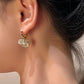 Fashion light luxury round bead opal earrings with the same style of lily of the valley tassel earrings ins smart temperament earrings