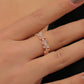 Full diamond opening butterfly ring ins cold simple zircon adjustable ring female