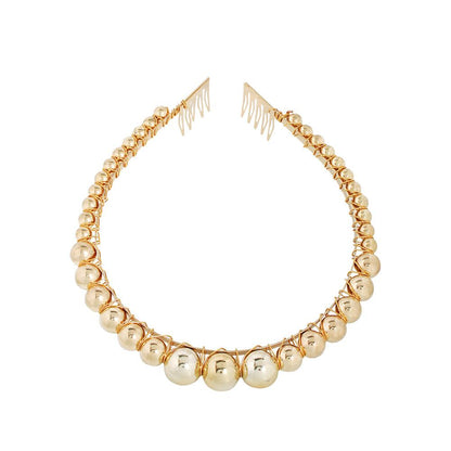 2F354 Magnesium Teague Temperament Headband Classic Versatile Personality Trend Pearl Hair Accessories