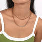 N1755 Jewelry Metal Texture Simple Snake Bone Chain Necklace Personality Trendy Sweet Cool Necklace
