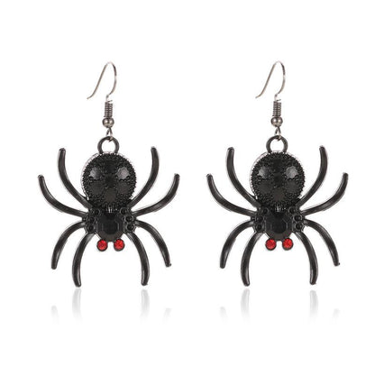 Creative Spider Earrings Night Exaggerated Animal Earrings Female Gothic Earrings Halloween Gift