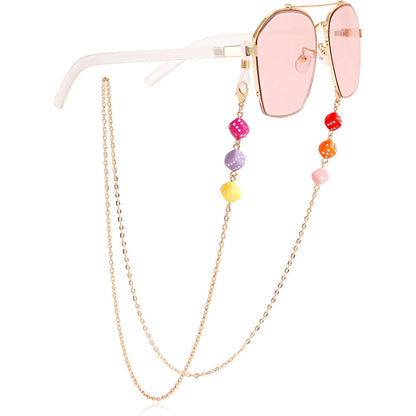 Glasses chain mask hanging chain simple colorful glasses hanging chain fashion sunglasses hanging chain