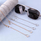 Rhinestone mask hanging chain glasses chain anti-lost glasses rope silicone non-slip ring mask chain