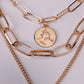 Jewelry Creative Fashion Elements Necklace Simple Retro Lock Pendant Necklace Female