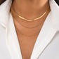 Jewelry Hip Hop Simple Metal Snake Bone Chain Necklace Retro Versatile Geometric Thin Chain Necklace