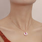 Jewelry ins imitation mother-of-pearl pendant necklace sweater chain indifferent niche design necklace