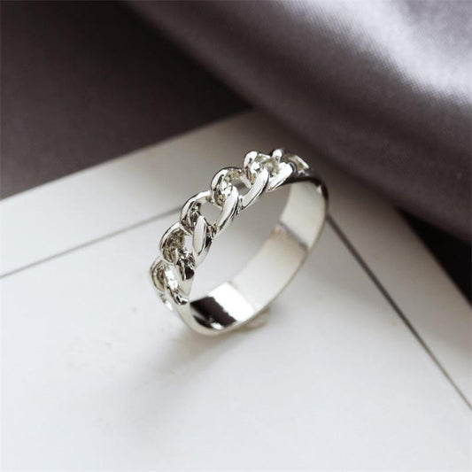 Fashion JewelryChain Empty RingStreet Shop Jianghu Ring