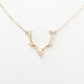 Jewelry girl necklace small animal elk pendant antler necklace
