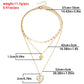 Jewelry fashion multi-layer LOVE heart necklace female summer ins handmade chain necklace accessories