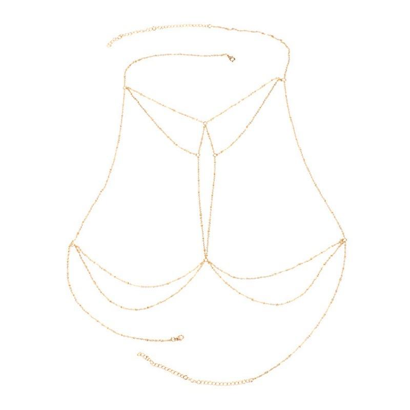 Jewelry Bikini Body Chain Beach Jewelry Sexy Interest Multilayer Tassel Body Chain Female Chest Chain