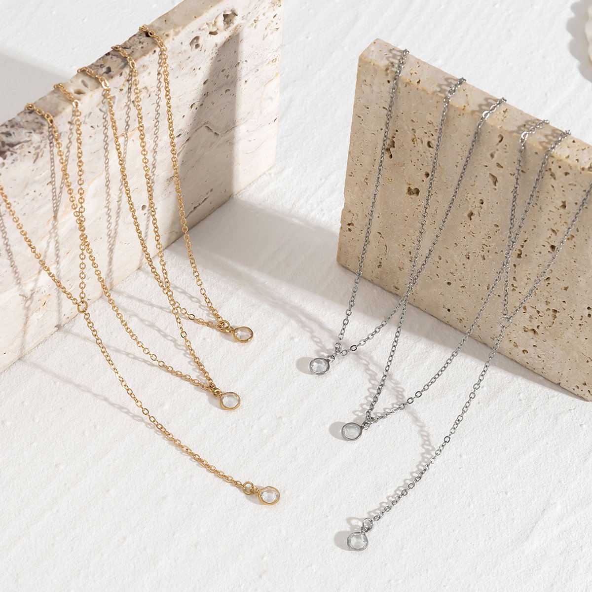 Jewelry Sexy Long Y Shape Geometric Rhinestone Necklace Imitation Pearl Versatile Butterfly Tassel Necklace