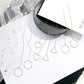 Creative Tassel Geometric Long Stud Earrings Female Fashion Simple Love Triangle Hexagonal Ear Wire
