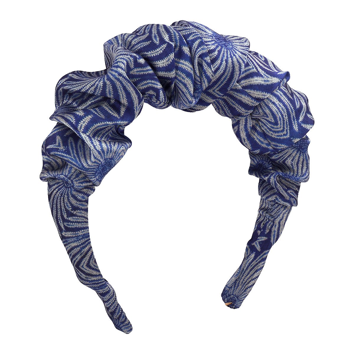 F4483 tribal ethnic color folded headband high skull top show face small net red striped headband hairpin
