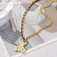 Letter printing Love clavicle chain bear necklace hip-hop male trendy punk couple sweater chain female sweater sweater chain